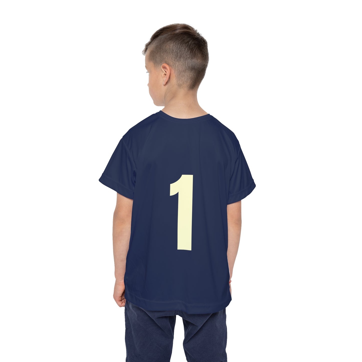 # 1 Kids Sports Jersey, Personalized Jersey, Athletic Tee, Youth Sportswear, Gift for Young Athletes