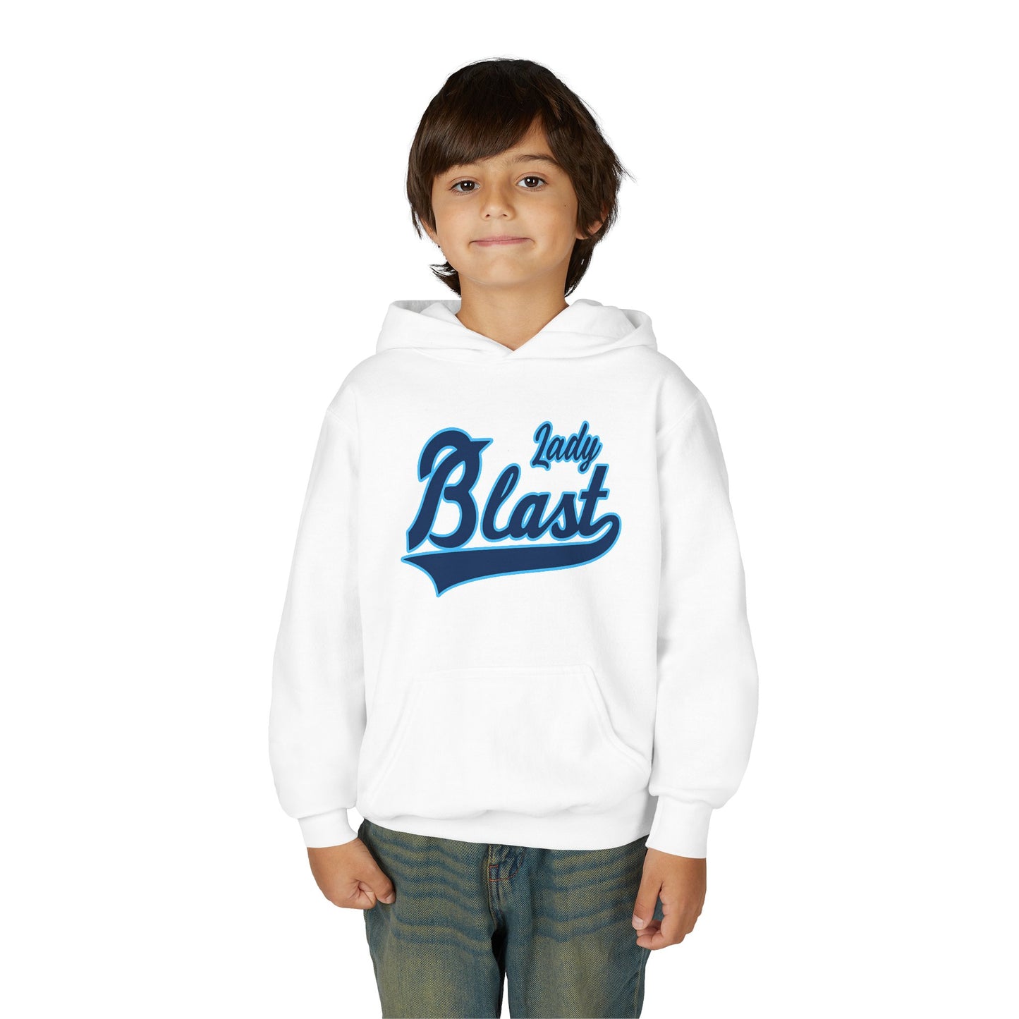 Kids Lady Blast Pull Over Hoody - Youth Heavy Blend Hooded Sweatshirt, Girls Graphic Sweatshirt, Children's Hoodie, Kids Pullover Top, Girl