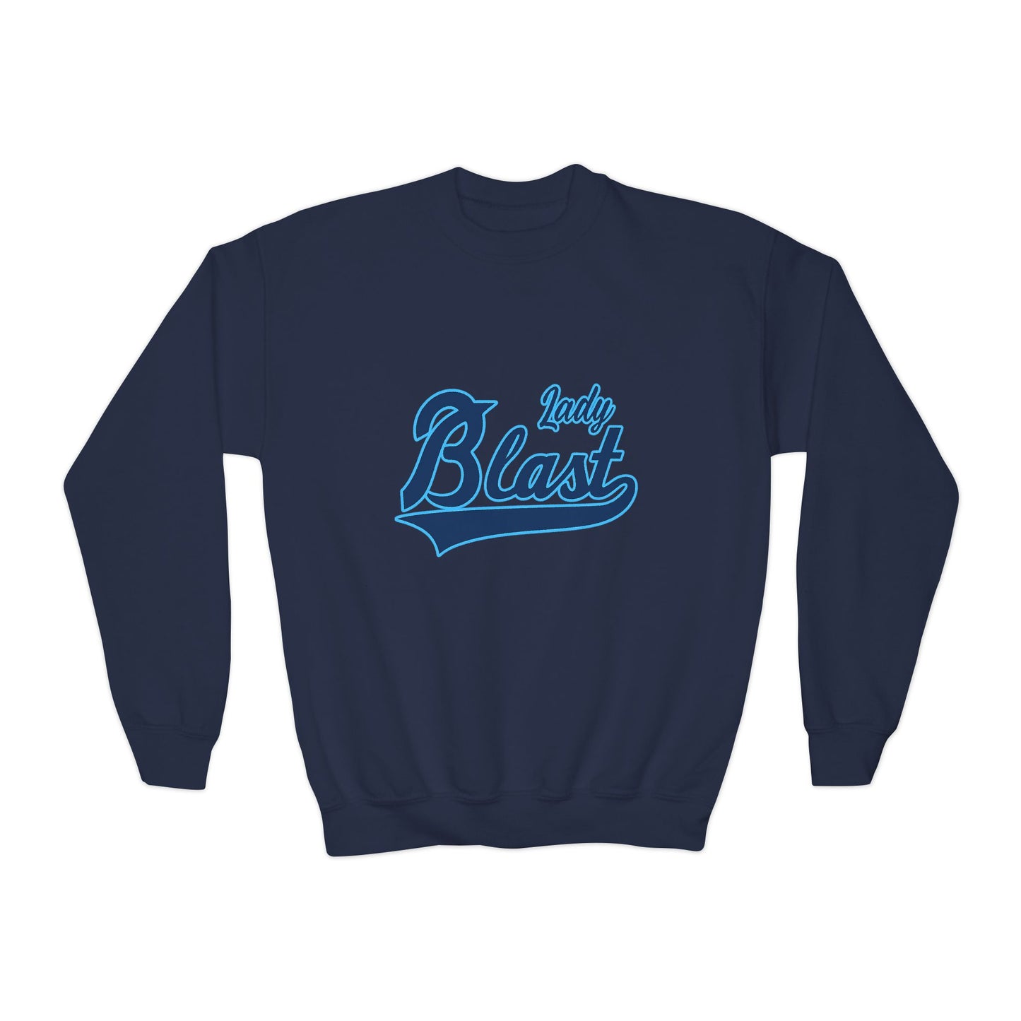 Kids Lady Blast Youth Crewneck Sweatshirt, Girls Pullover Jumper, Children's Fashion Top, Fun Toddler Clothing, Cute Cartoon Graphic Tee