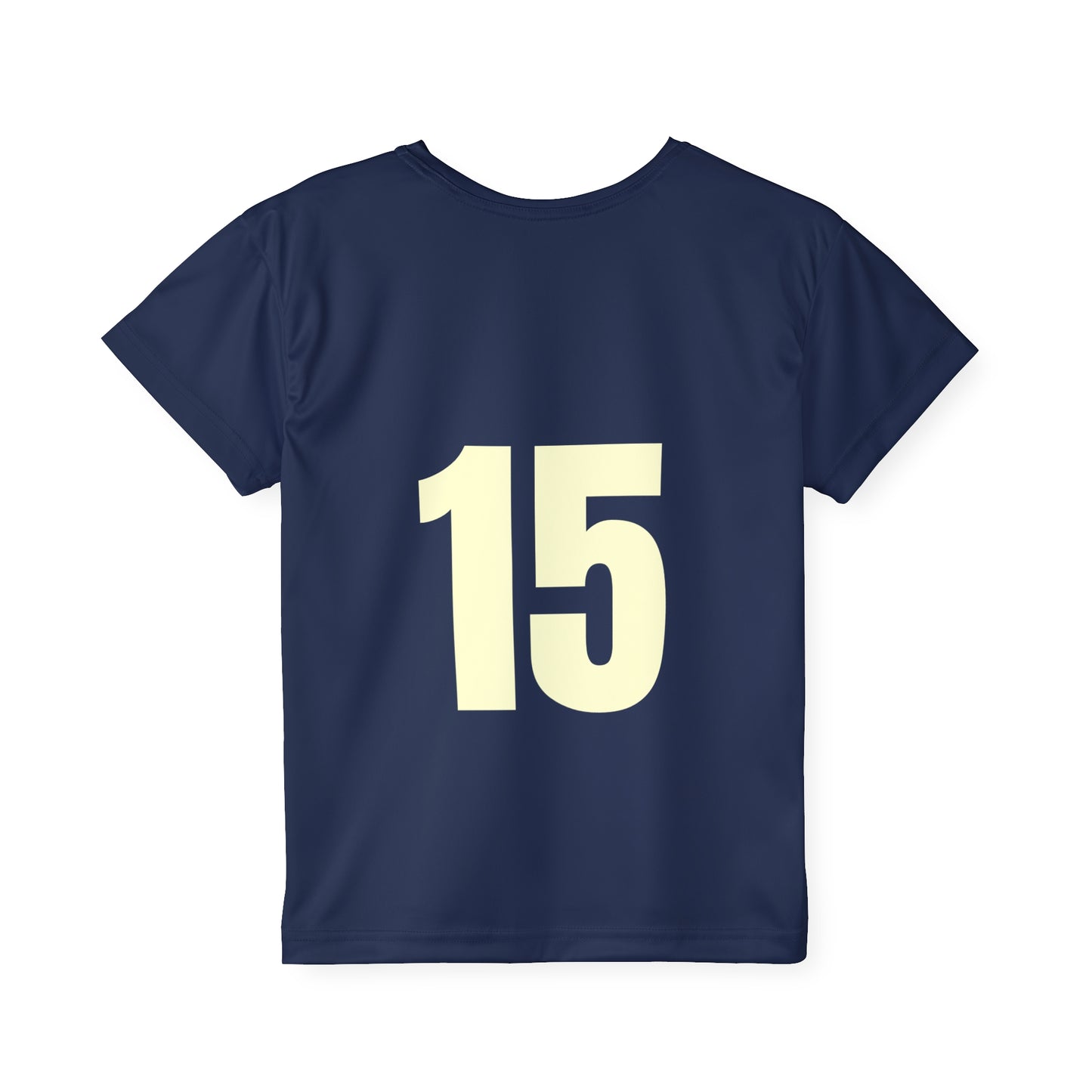 # 15 Kids Sports Jersey, Personalized Jersey, Athletic Tee, Youth Sportswear, Gift for Young Athletes