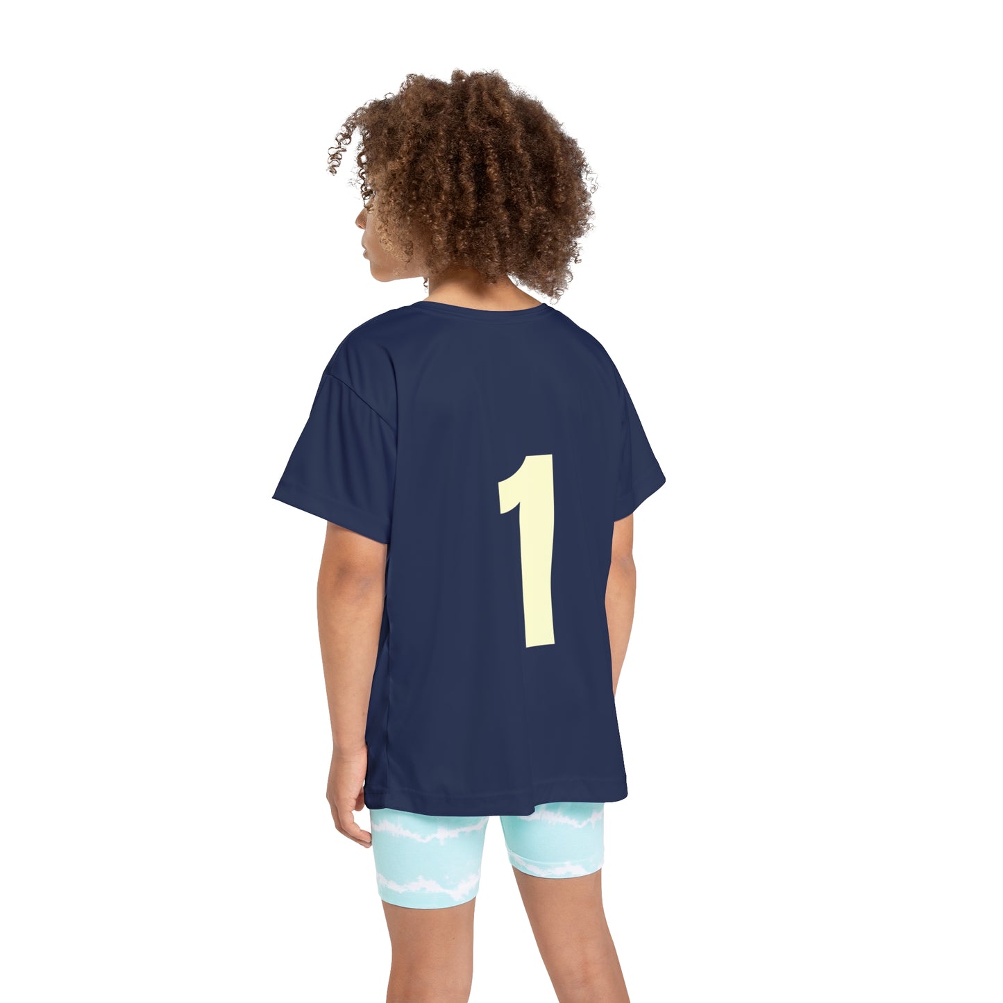 # 1 Kids Sports Jersey, Personalized Jersey, Athletic Tee, Youth Sportswear, Gift for Young Athletes