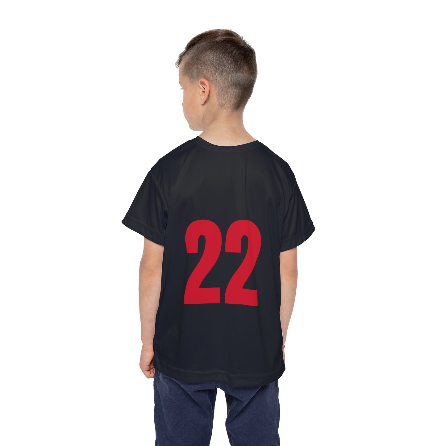# 22 Kids Sports Jersey, Personalized Jersey, Athletic Tee, Youth Sportswear, Gift for Young Athletes