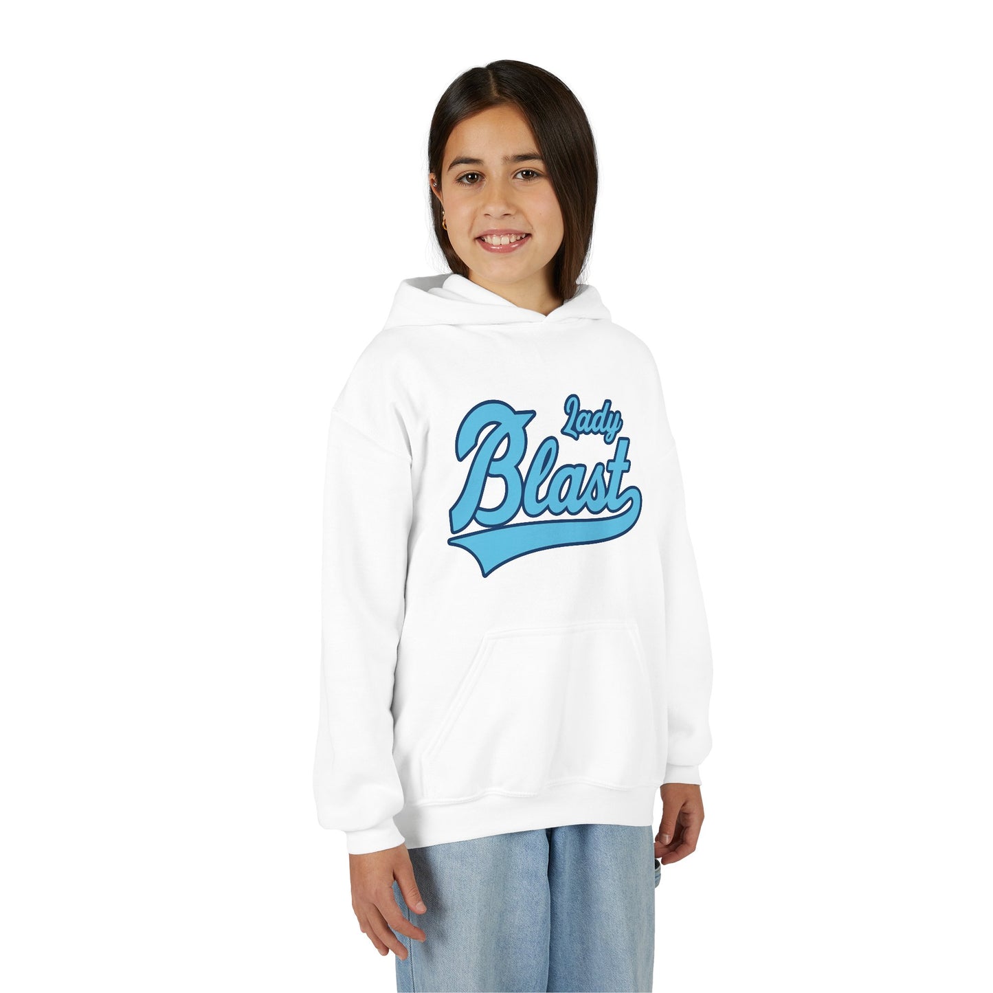 Kids Lady Blast Hoodie, Girls Graphic Pullover Sweatshirt, Children's Printed Hoody, Youth Fashion Jumper, Kid's Urban Streetwear Top