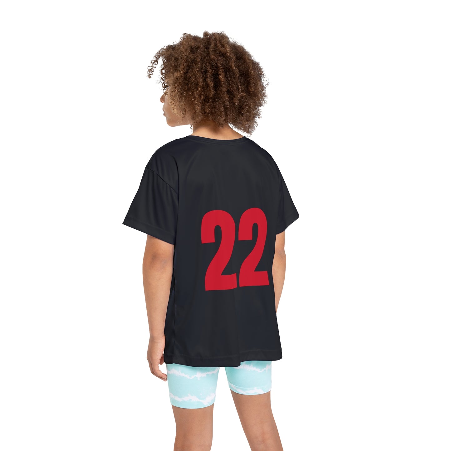 # 22 Kids Sports Jersey, Personalized Jersey, Athletic Tee, Youth Sportswear, Gift for Young Athletes