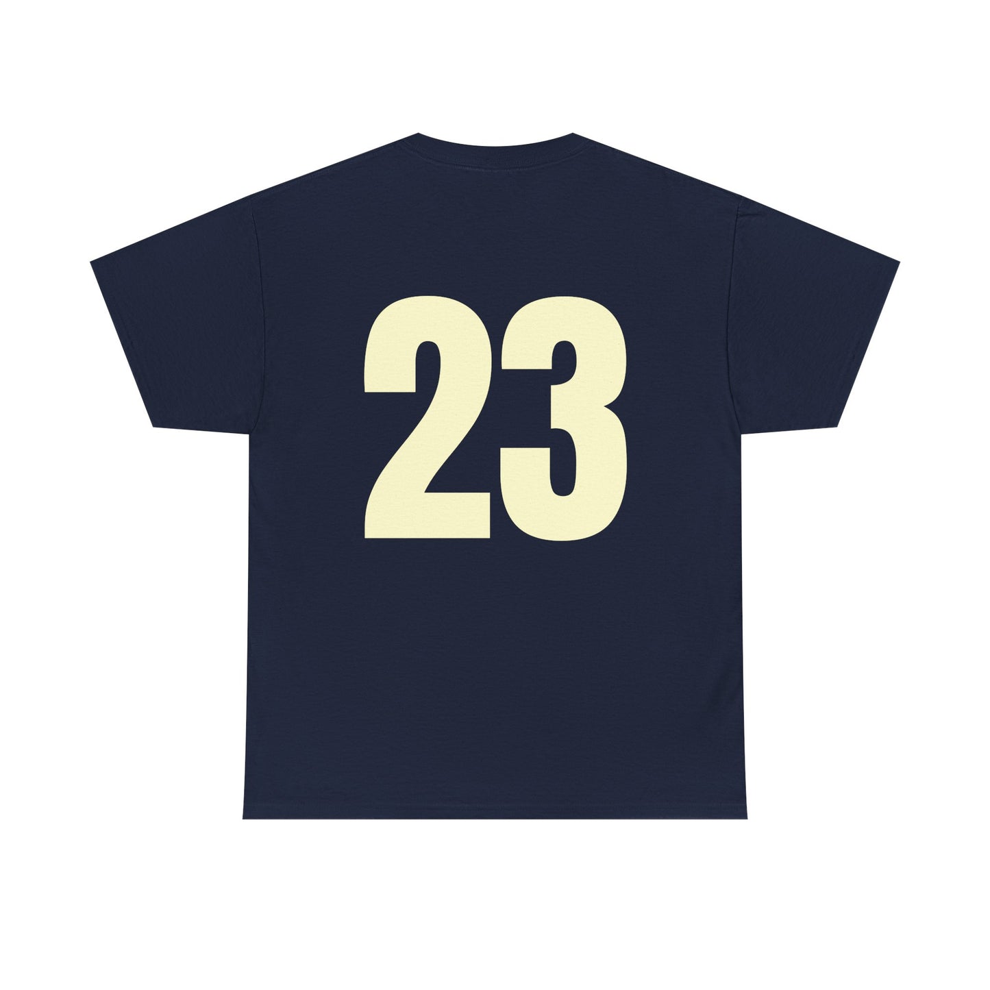 #23 Unisex Cotton Tee with Old English L Design and Custom Number - Men's Fashion Tee