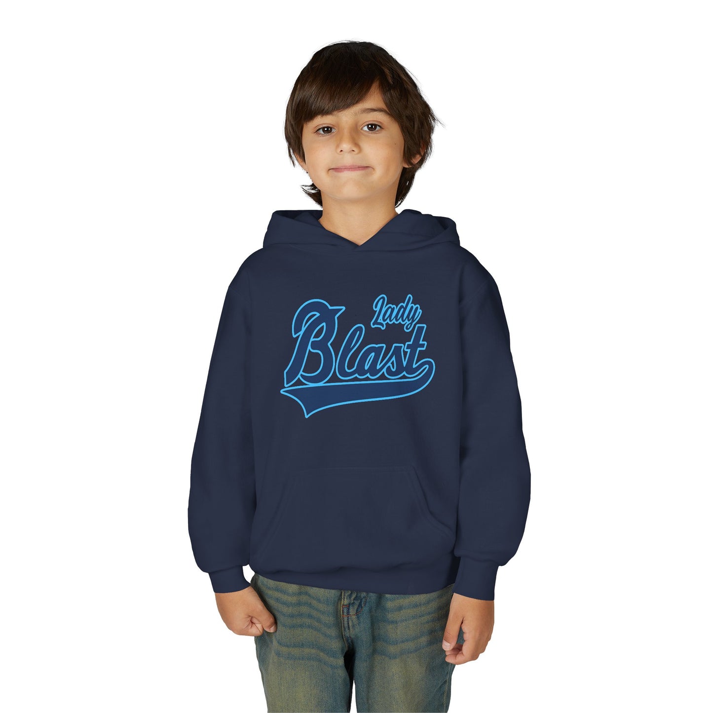 Kids Lady Blast Pull Over Hoody - Youth Heavy Blend Hooded Sweatshirt, Girls Graphic Sweatshirt, Children's Hoodie, Kids Pullover Top, Girl