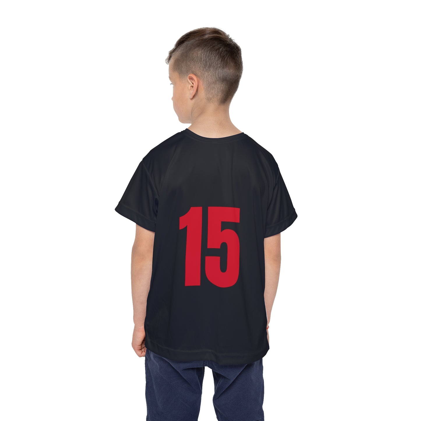 #15 Kids Sports Jersey, Personalized Jersey, Athletic Tee, Youth Sportswear, Gift for Young Athletes