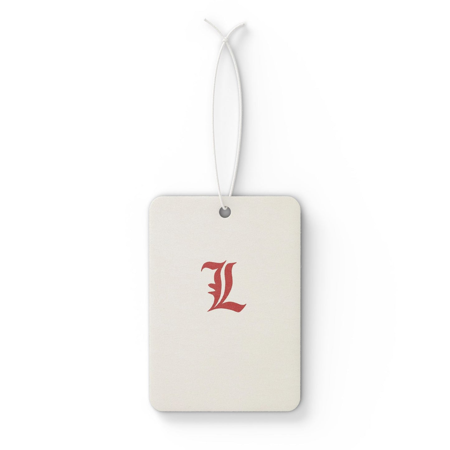 Stylish Car Air Freshener - Red Letter L Charm, Auto Aroma Enhancer, Car Decor Gift, Road Trip Essentials, Personalized Car Accessory