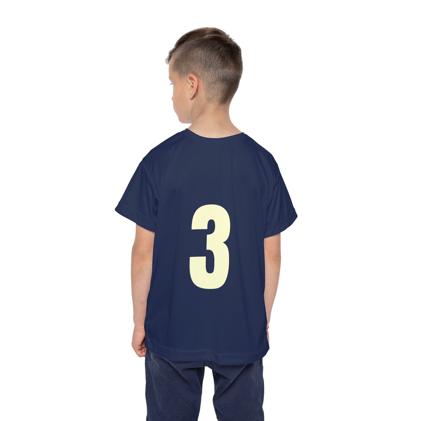 # 3 Kids Sports Jersey, Personalized Jersey, Athletic Tee, Youth Sportswear, Gift for Young Athletes