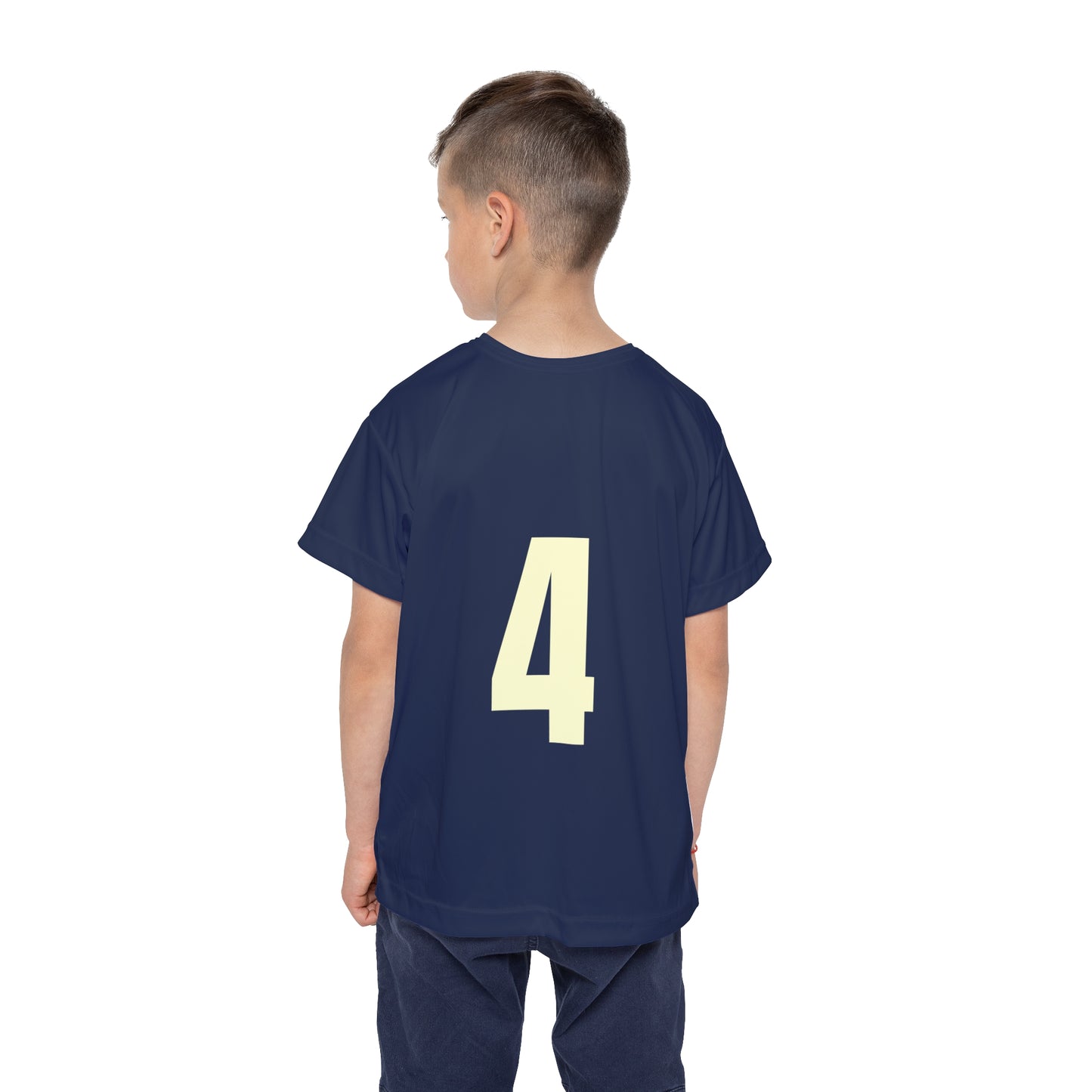 # 4 Kids Sports Jersey, Personalized Jersey, Athletic Tee, Youth Sportswear, Gift for Young Athletes