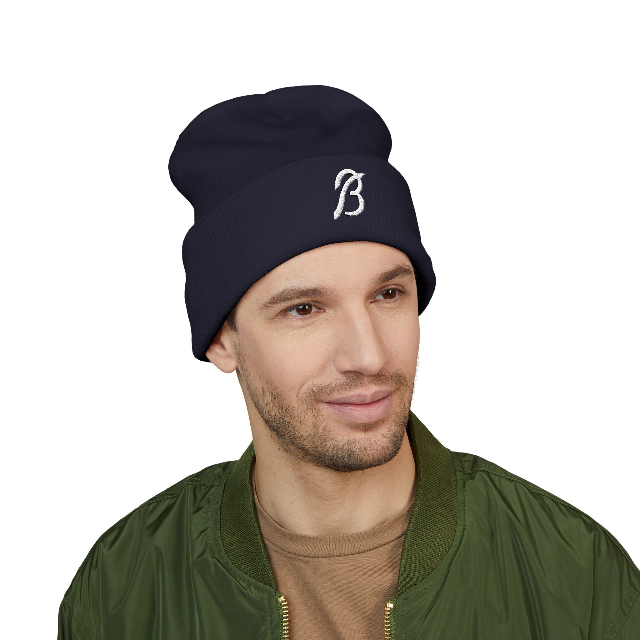 Beanie Hat Navy Blast Embroidery
