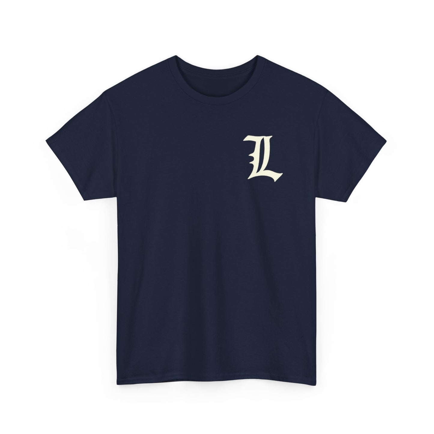 #15 Unisex Cotton Tee with Old English L Design and Custom Number - Men's Fashion Tee