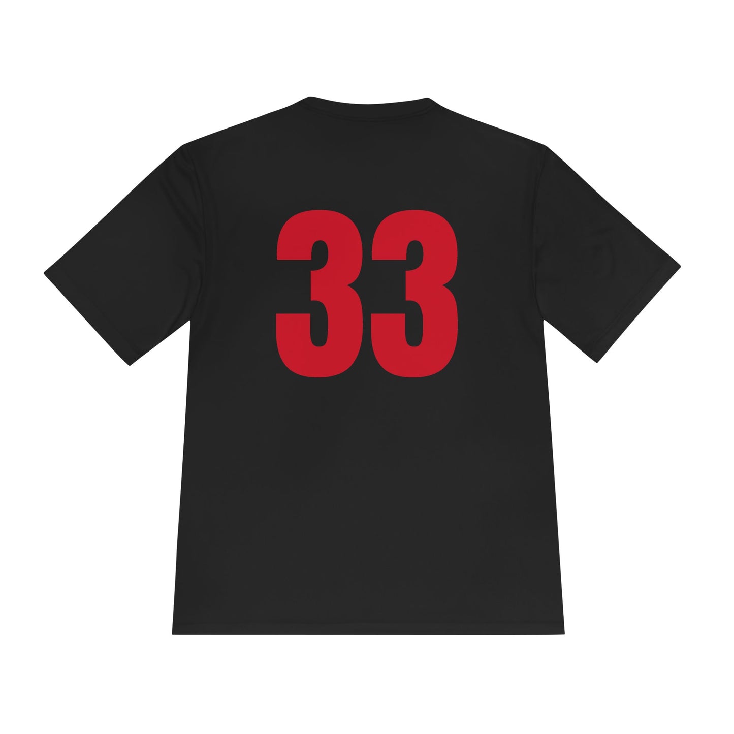 Moisture Wicking Tee - #33 Sports Jersey Design