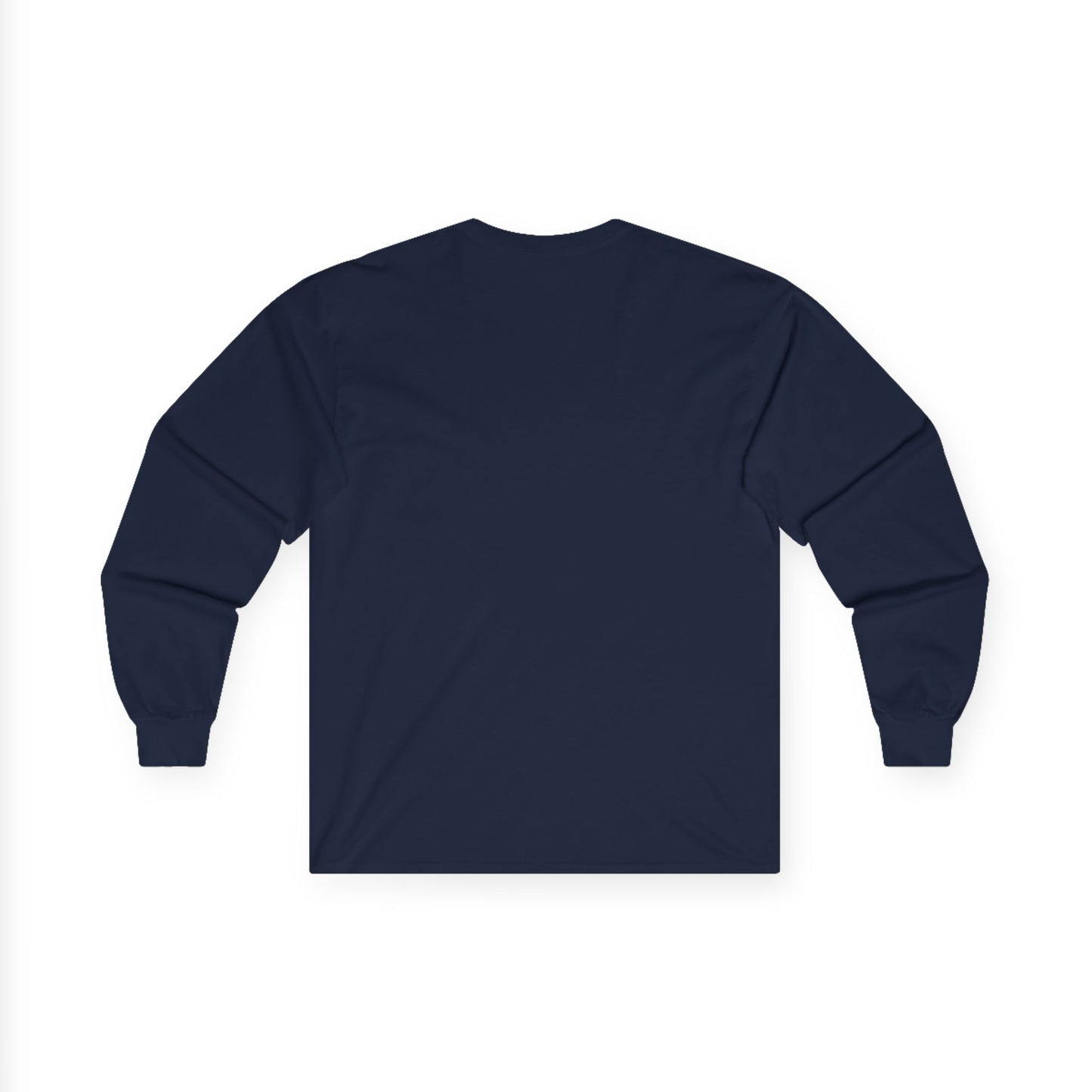 Navy Long Sleeve Tee with Letter L, Casual Unisex Shirt, Perfect for Sports Fans, Gift for Him or Her, Stylish Everyday Wear