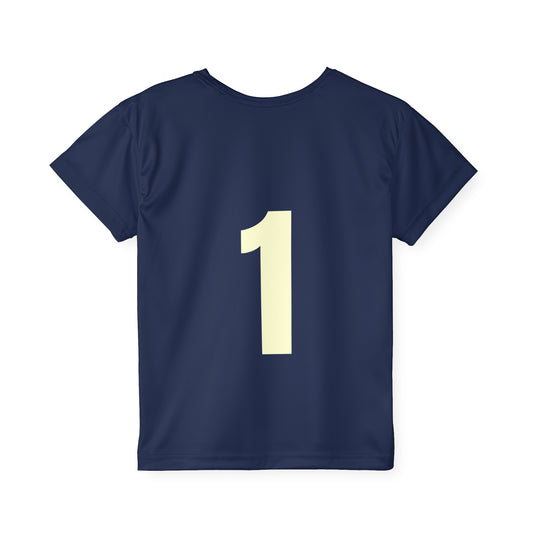# 1 Kids Sports Jersey, Personalized Jersey, Athletic Tee, Youth Sportswear, Gift for Young Athletes