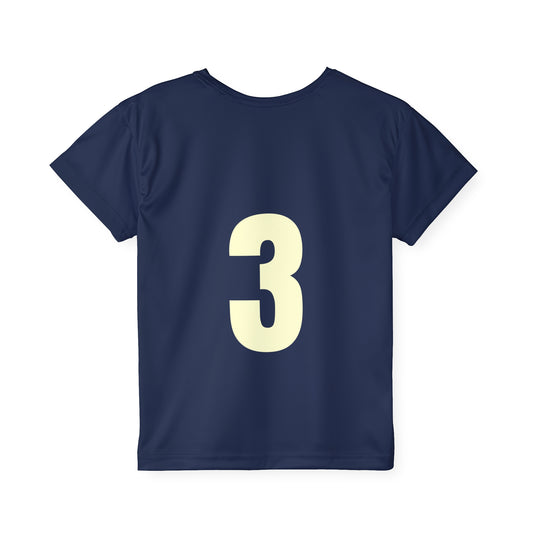 # 3 Kids Sports Jersey, Personalized Jersey, Athletic Tee, Youth Sportswear, Gift for Young Athletes