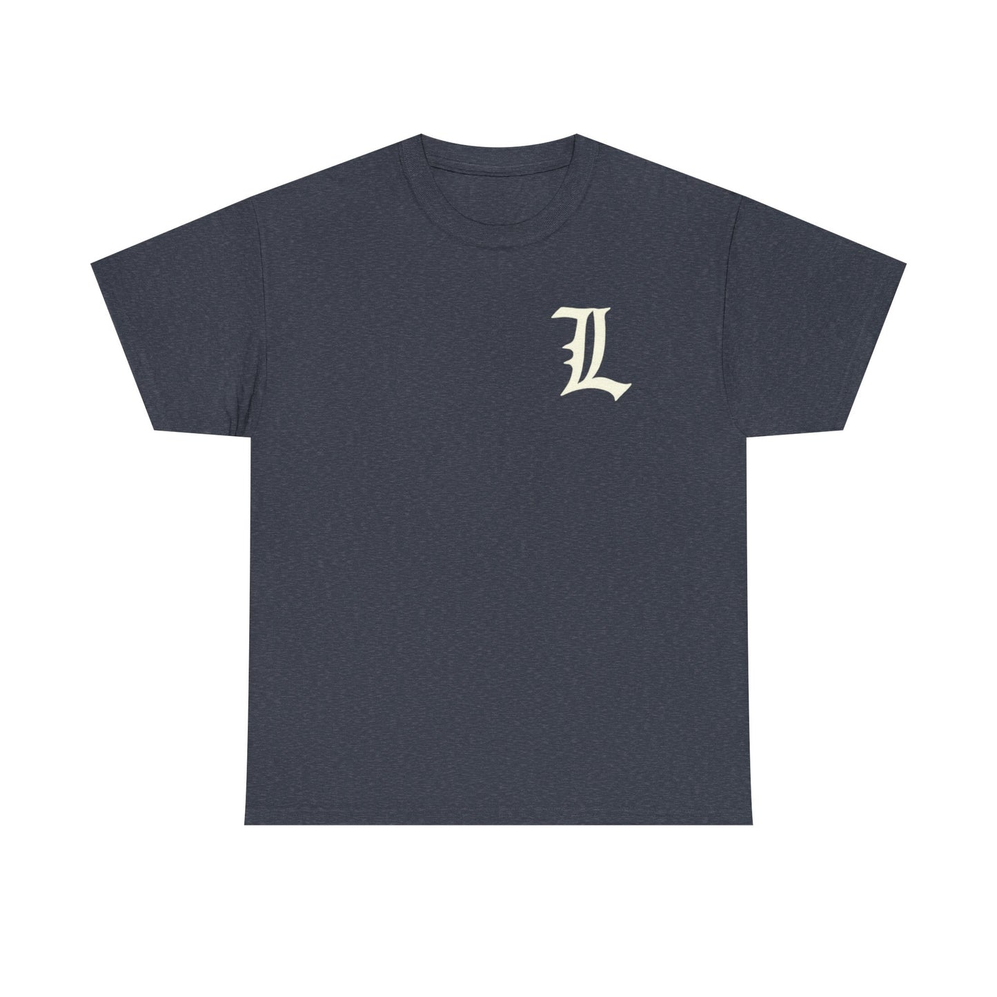 L Initial Unisex Tee with nothing on back