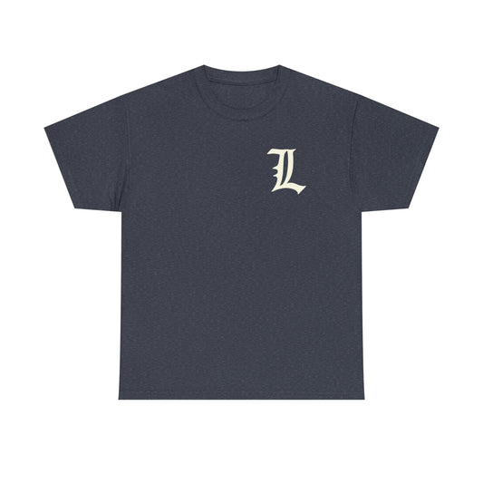 L Initial Unisex Tee with nothing on back