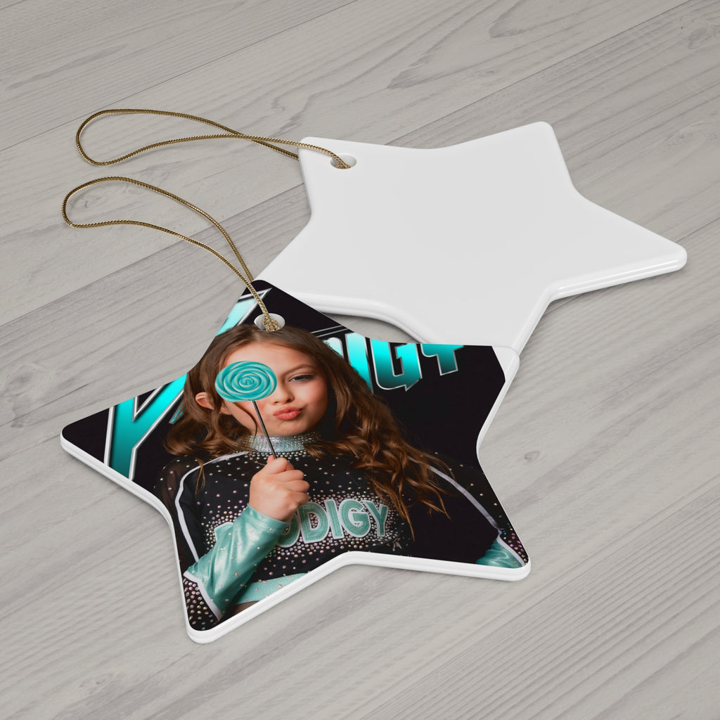 Personalized Ceramic Ornaments, Custom Star Shaped Holiday Decor, Kids Names Christmas Gift, Cheerful Keepsake Decoration, Unique [...]