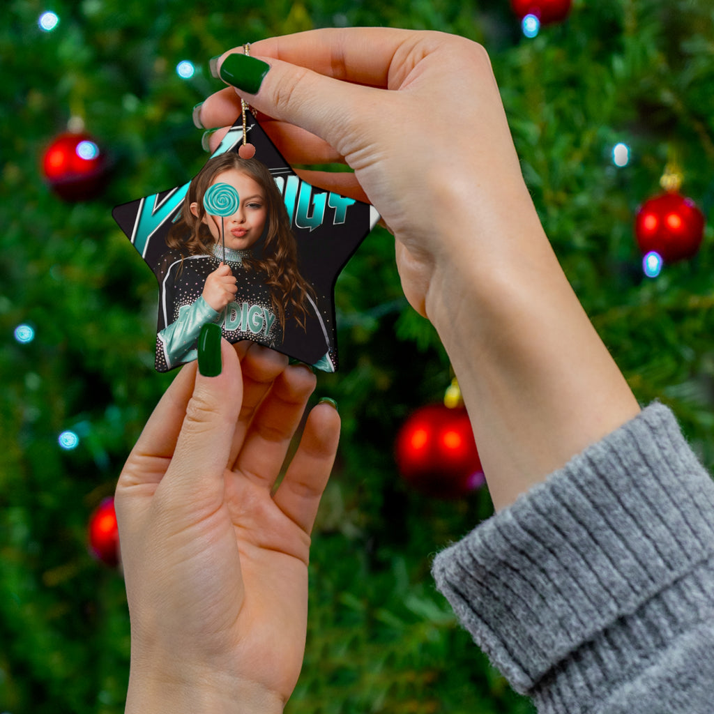 Personalized Ceramic Ornaments, Custom Star Shaped Holiday Decor, Kids Names Christmas Gift, Cheerful Keepsake Decoration, Unique [...]