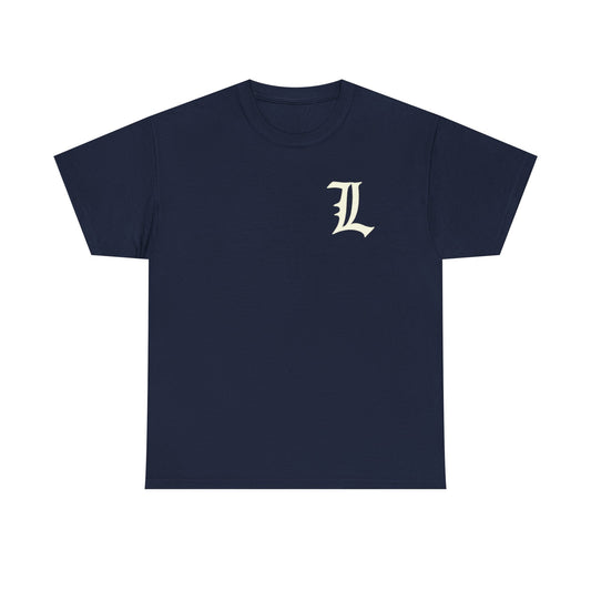 #15 Unisex Cotton Tee with Old English L Design and Custom Number - Men's Fashion Tee