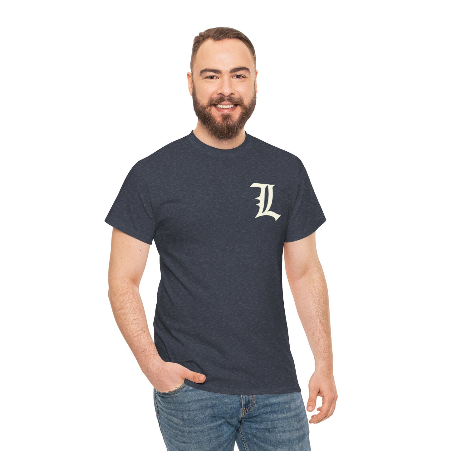 L Initial Unisex Tee with nothing on back