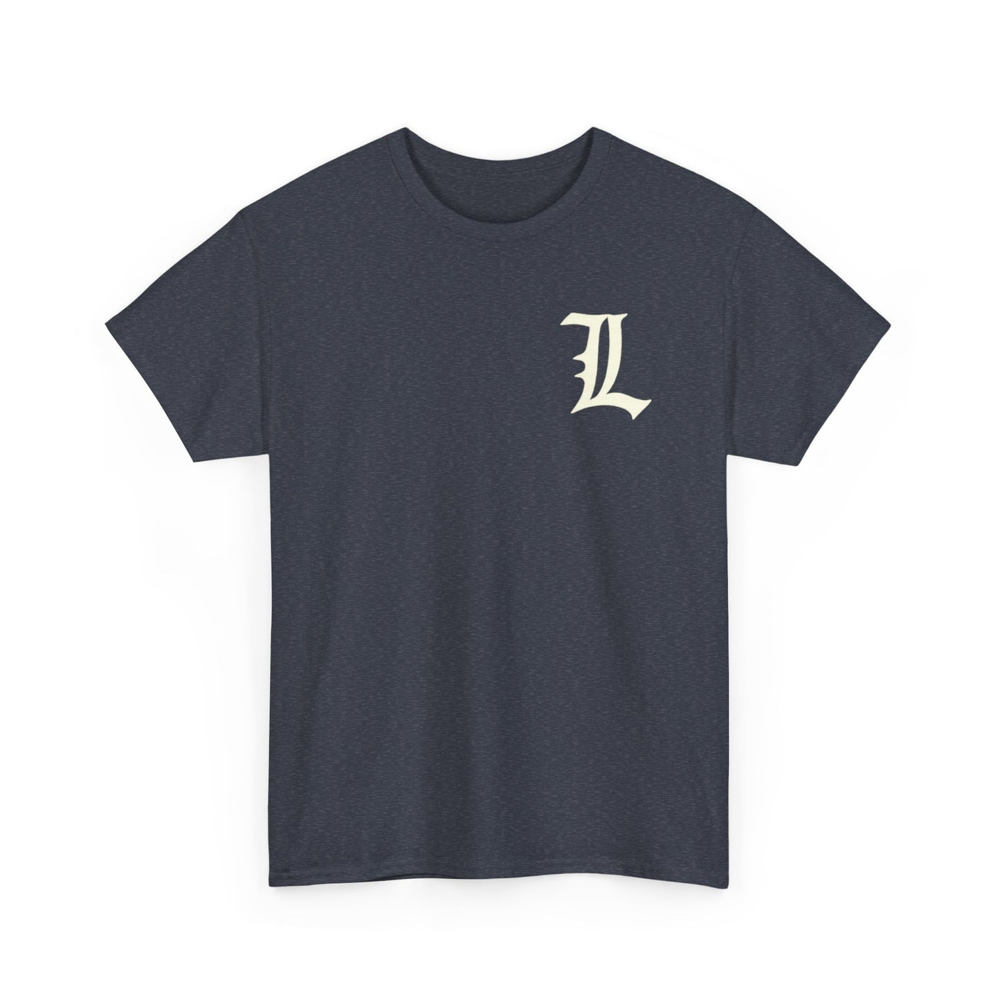 L Initial Unisex Tee with nothing on back