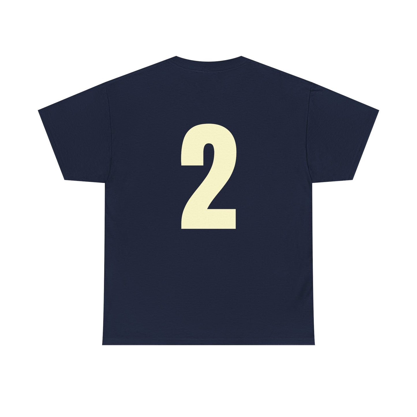 #2 Unisex Cotton Tee with Old English L Design and Custom Number - Men's Fashion Tee