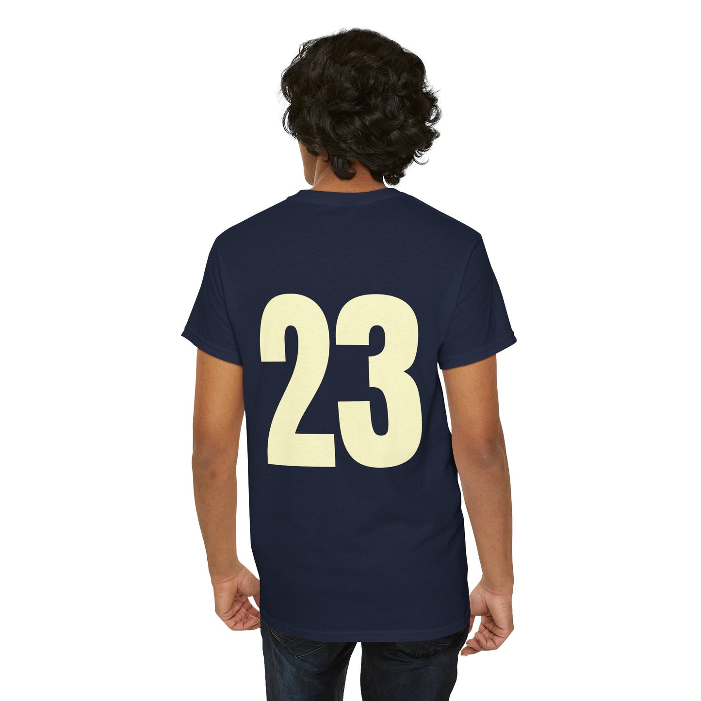 #23 Unisex Cotton Tee with Old English L Design and Custom Number - Men's Fashion Tee