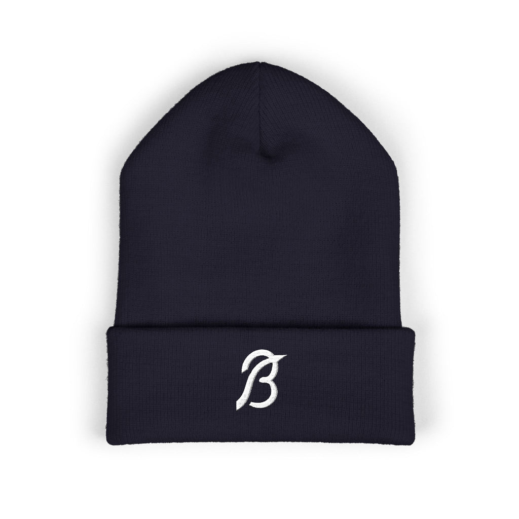Beanie Hat Navy Blast Embroidery
