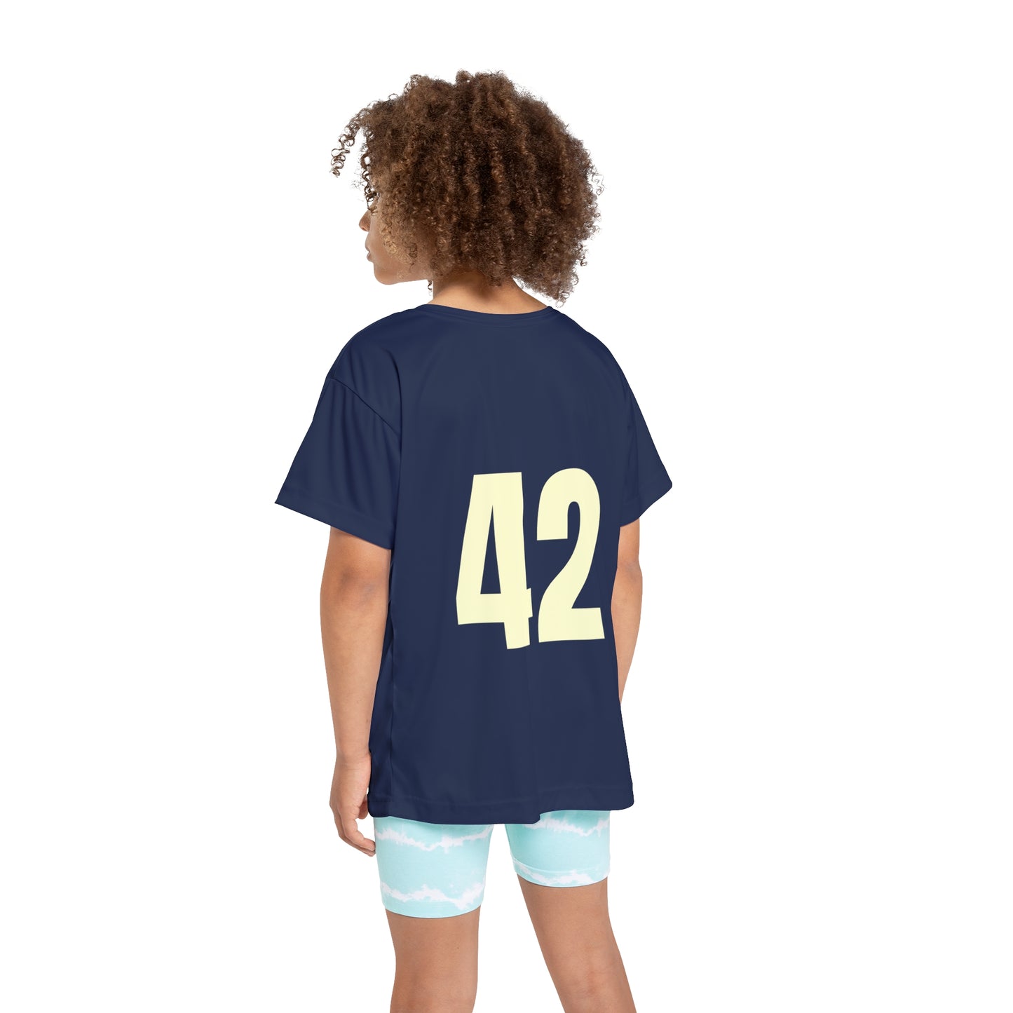 # 42 Kids Sports Jersey, Personalized Jersey, Athletic Tee, Youth Sportswear, Gift for Young Athletes