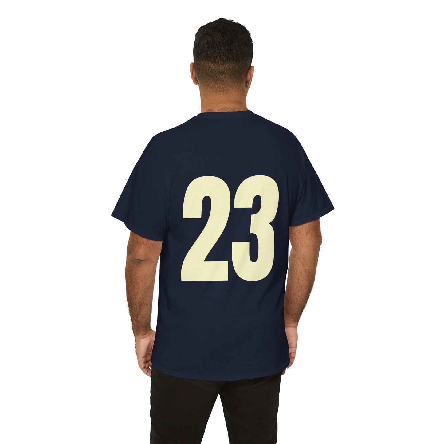 #23 Unisex Cotton Tee with Old English L Design and Custom Number - Men's Fashion Tee
