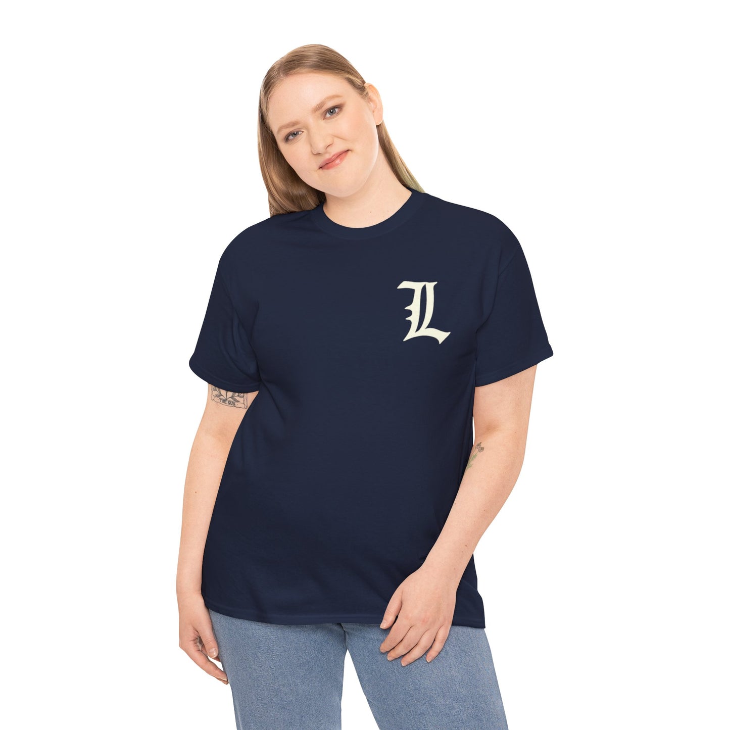 #2 Unisex Cotton Tee with Old English L Design and Custom Number - Men's Fashion Tee